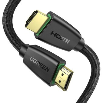  Кабель UGREEN HD118 40412 HDMI Male To Male Cable With Braid 5m- Black 