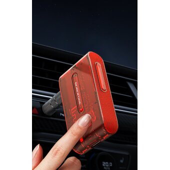  Трансмиттер BOROFONE BC46 Gratified Transparent Discovery Edition Car AUX BT Receiver (оранжевый) 