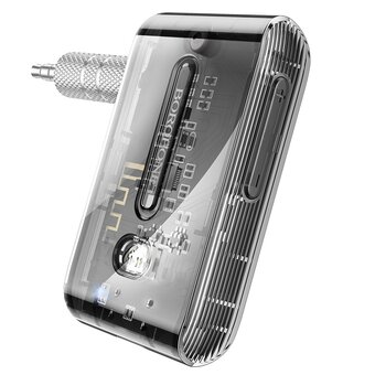  Трансмиттер BOROFONE BC46 Gratified Transparent Discovery Edition Car AUX BT Receiver (черный) 