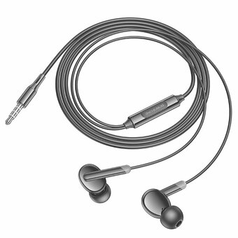  Наушники BOROFONE BM92 Refined universal earphones with microphone чёрный 