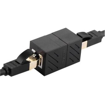 Адаптер UGREEN NW114 20390 RJ 45 Network Keystone Jack In-Line Coupler Female to Female 1pcs Black 