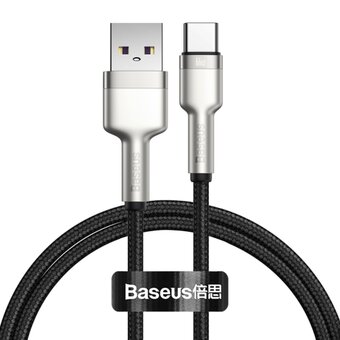  Дата-кабель Baseus Cafule (CAKF000101) Metal USB to Type-C 66W 1m Black 