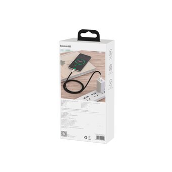  Дата-кабель Baseus Cafule (CAKF000101) Metal USB to Type-C 66W 1m Black 