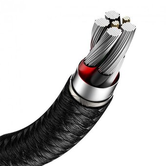  Дата-кабель Baseus Cafule (CAKF000101) Metal USB to Type-C 66W 1m Black 