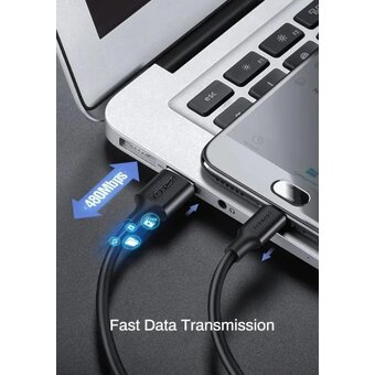 Кабель UGREEN US289 60827 Micro USB Male To USB 2.0 A Male Cable 3m 