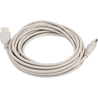  Кабель удлинитель 5bites UC5011-050C USB2.0, AM/AF, 5м 