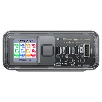  Зарядное устройство ACEFAST Z4 PD218W GaN (AF-Z4-GY) (3*USB-C+USB-A) desktop charging adapter (EU) Space Gray 