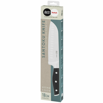 Нож Tefal Jamie Oliver K2671844 стальной сантоку лезв.180мм черный 