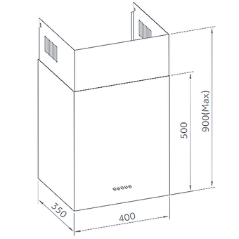  Вытяжка Weissgauff Box 40 PB White 