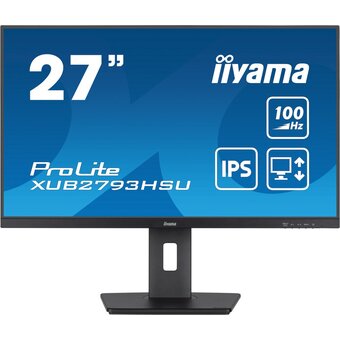  Монитор Iiyama XUB2793HSU-B6 черный 