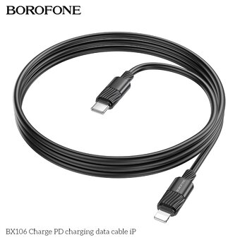  Дата-кабель BOROFONE BX106 Charge PD charging data cable iP черный 