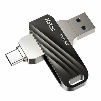  USB-флешка Netac US11 256GB NT03US11C-256G-32BK USB3.0+TypeC Dual Flash Drive 