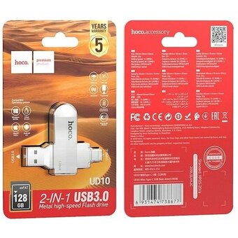  USB-флешка 128G Type-C USB Hoco UD10 Wise 