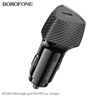  АЗУ BOROFONE BZ31B Solid single-port PD30W car charger черный 