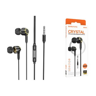  Наушники BOROFONE BM90 Miller universal earphones with microphone чёрный 