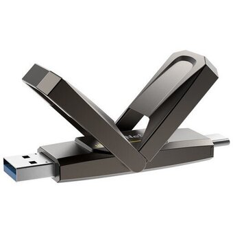  USB-флешка Netac US5 128Gb NT03US5C-128G-32TA, USB3.2, Solid State Flash Drive, up to 550MB/500MB/s 