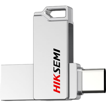  USB-флешка HIKSEMI Sync HS-USB-E327C/32G/U3/Silver 32Gb, USB3.2/Type-C 