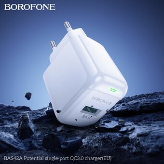  СЗУ BOROFONE BAS42A Potential single-port QC3.0 белый 
