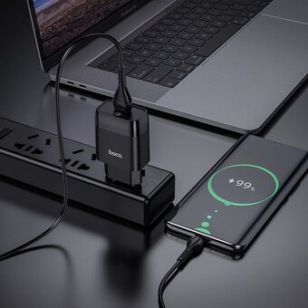  СЗУ HOCO C72Q Glorious single port QC3.0 + Micro черный 