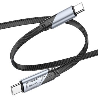  Дата-кабель HOCO U119 Machine 60W charging data cable Type-C + Type-C черный 