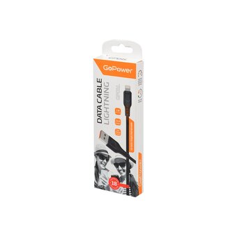  Кабель GoPower GP01L 00-00018568 USB m-Lightning m 1.0м 
