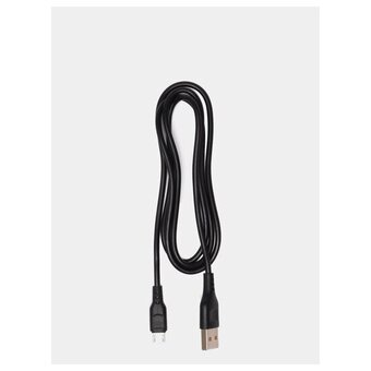  Кабель GoPower GP01M (00-00018564) USB (m)-microUSB (m) 2.4A ПВХ 1.0м черный 1/800 