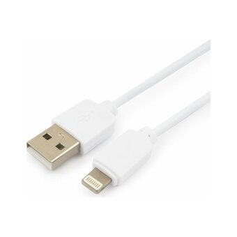  Кабель USB Гарнизон GCC-USB2-AP2-0.5M-W AM/Lightning для iPhone5/6/7 IPod IPad 0.5м белый 