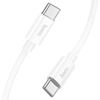  Дата-кабель HOCO X87 Magic silicone 60W PD charging data cable for Type-C + Type-C белый 
