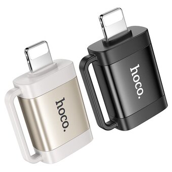  OTG переходник HOCO UA31A iP male to USB female OTG adapter черный 