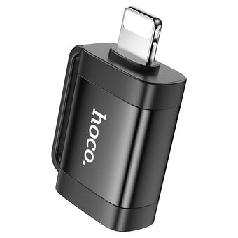  OTG переходник HOCO UA31A iP male to USB female OTG adapter черный 