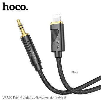  Аудио-адаптер HOCO UPA30 Friend digital audio conversion cable iP черный 