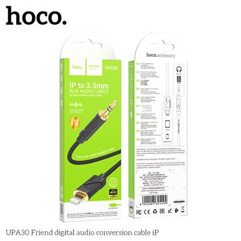  Аудио-адаптер HOCO UPA30 Friend digital audio conversion cable iP черный 