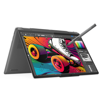  Ноутбук Lenovo Yoga 7 2-in-1 14IML9 (83DJ0095RU) Ultra 5 125H 16Gb SSD 1Tb Intel Arc Graphics 14 2.8K OLED TS Cam 71Вт*ч Win11 Темно-серый 