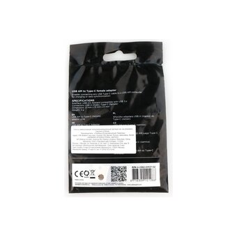  Переходник Cablexpert A-USB2-AMCF-02 USB-A(M)/Type-C(F) 2.0 