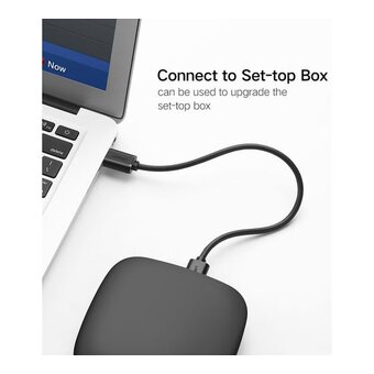  Кабель UGREEN US102 10311 USB 2.0 A Male to A Male Cable 2m Black 