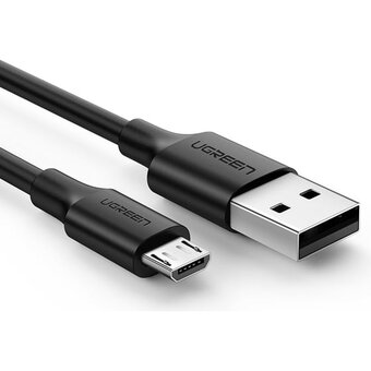  Кабель UGREEN US289 60136 USB 2.0 A to Micro USB Cable Nickel Plating 1m Black 