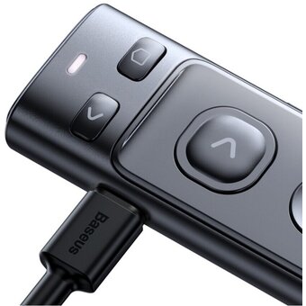  Указка лазерная Baseus (ACFYB-B0G) Orange Dot Wireless Presenter (Red Laser) Gray 