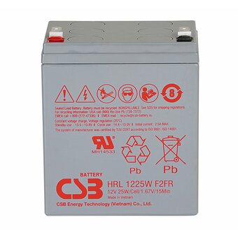  Батарея для ИБП CSB HRL1225W F2 FR 12В 25Ач 