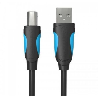  Кабель Vention VAS-A16-B100 USB 2.0 AM/BM 1м черный 