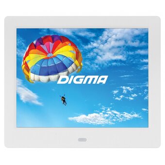  Цифровая фоторамка Digma PF-843 IPS белый 