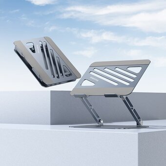  Настольная подставка BOROFONE BH115 Plus Vito metal notebook stand серый 