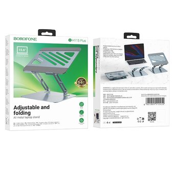  Настольная подставка BOROFONE BH115 Plus Vito metal notebook stand серый 
