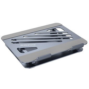  Настольная подставка BOROFONE BH115 Plus Vito metal notebook stand серый 