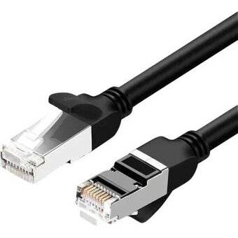  Кабель UGREEN NW101 50191 Cat 6 U/UTP Pure Copper Ethernet Cable 1m Black 