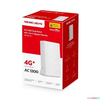  Двухдиапазонный гигабитный роутер Mercusys MB230-4G Wi-Fi AC1200 с поддержкой 4G+ категории 6 