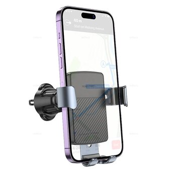  Автомобильный держатель BOROFONE BH118 Refined gravity car holder air outlet черно-серый 