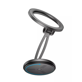  Автомобильный держатель BOROFONE BH114 Star metal ring magnetic car holder center console серый 