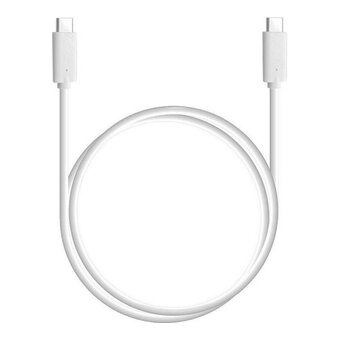  Кабель для зарядки Bion BXP-CCP-USBC-CMCM-1M-W, USB Type-C to Type-C (CM/CM), 3A, 60W, 1м, белый 