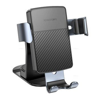  УЦ Автомобильный держатель BOROFONE BH119 Refined gravity car holder (center console) черно-серый (плохая упаковка) 