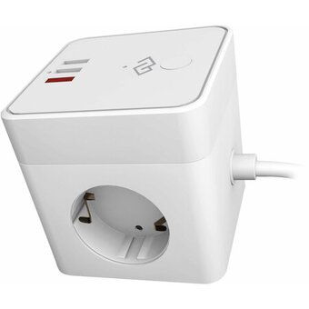  Умная розетка Digma DiPlug Cube 1 DPC13S EU Wi-Fi белый 